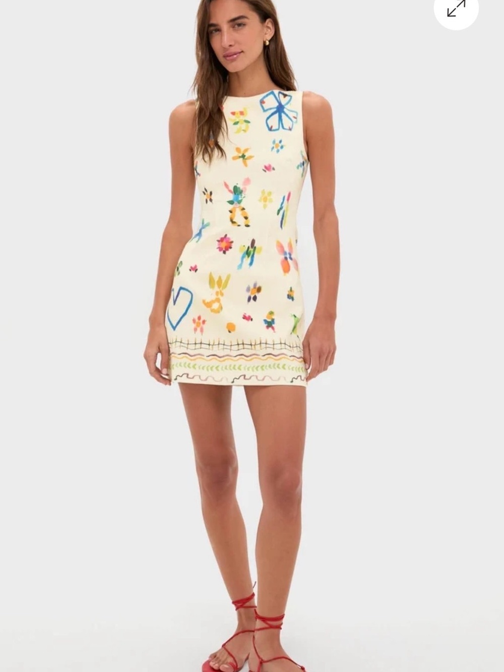 Alemais Multi Sidi Mini Dress-NWT au8/us4